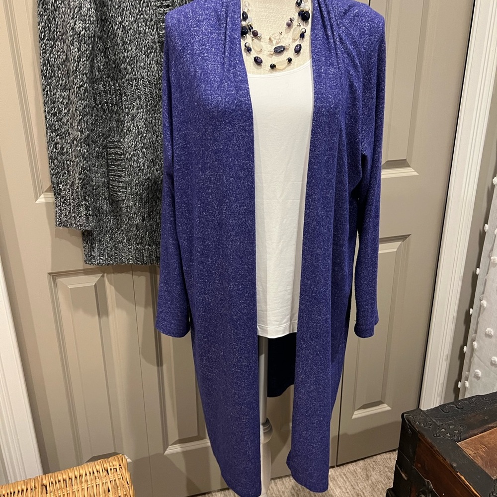 Soft Surroundings Purple Women's Cardigan